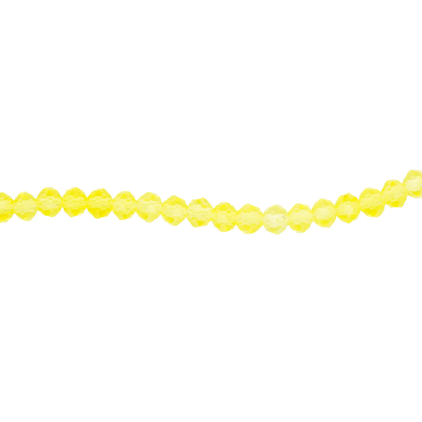 CRISTAL MURANO AMARILLO FUERTE TRASPAREMTE # 4MM 1