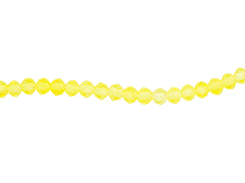 CRISTAL MURANO AMARILLO FUERTE TRASPAREMTE # 4MM