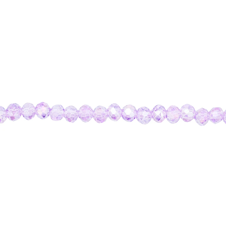 CRISTAL MURANO # 4MM LILA TRANSPARENTE AB  1