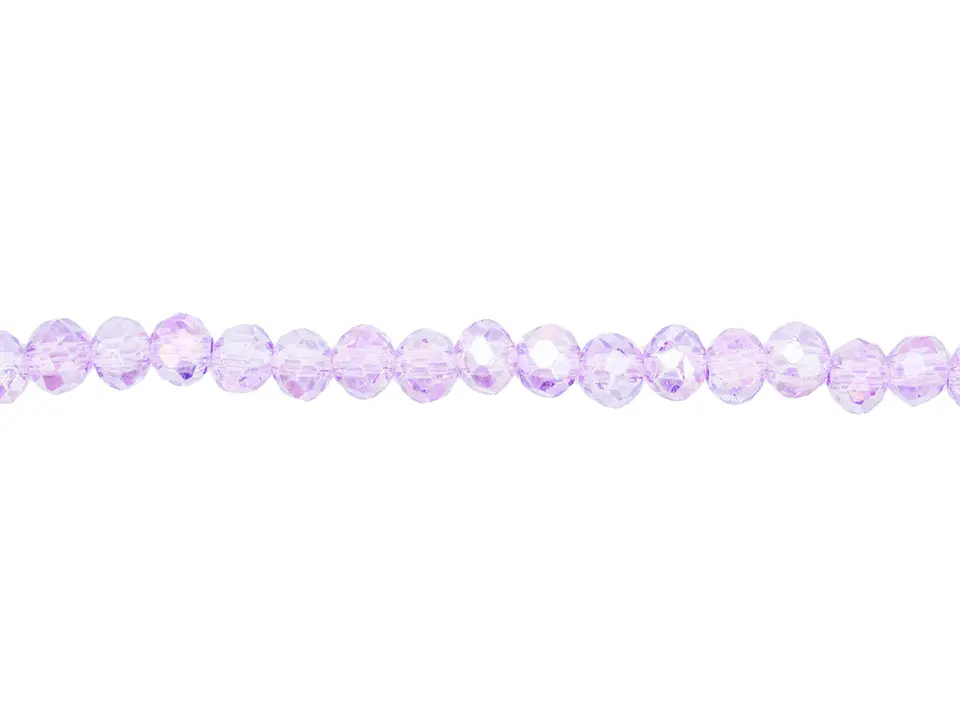 CRISTAL MURANO # 4MM LILA TRANSPARENTE AB  1
