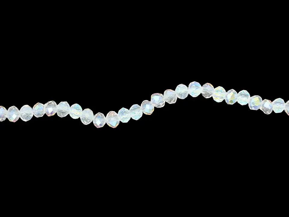 CRISTAL MURANO BOREAL TRANSPARENTE AB # 2MM 1