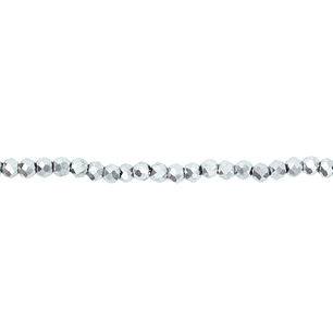 CRISTAL MURANO PLATEADO METALIZADO # 3MM