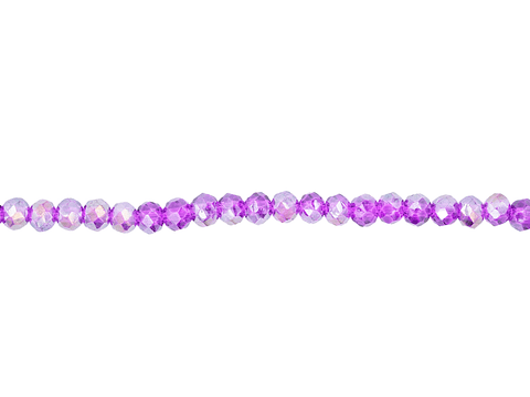 CRISTAL MURANO MORADO FUERTE TRANSPARENTE AB. # 3MM