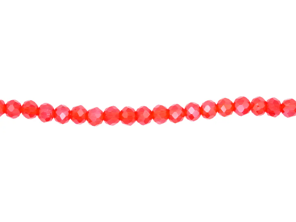 CRISTAL MURANO ROJO TRANSPARENTE AB # 3MM 1