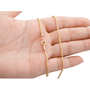 ORO LAMINADO 18K CADENA LAZO 1.4MM 50CM