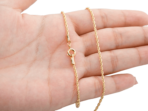 ORO LAMINADO 18K CADENA LAZO 1.4MM 50CM
