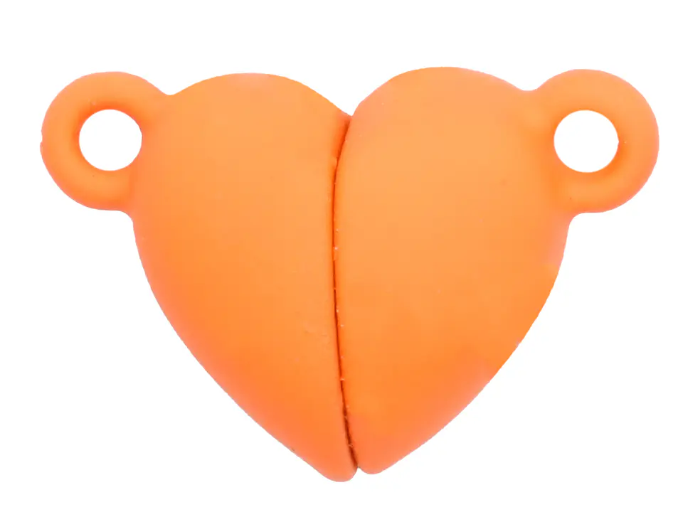 RODIO BROCHE IMAN CORAZON NARANJA 16MM 1