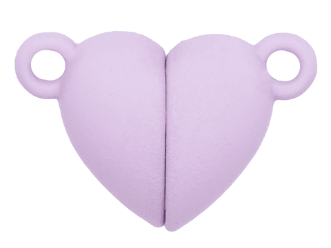 RODIO BROCHE IMAN CORAZON LILA 16MM 