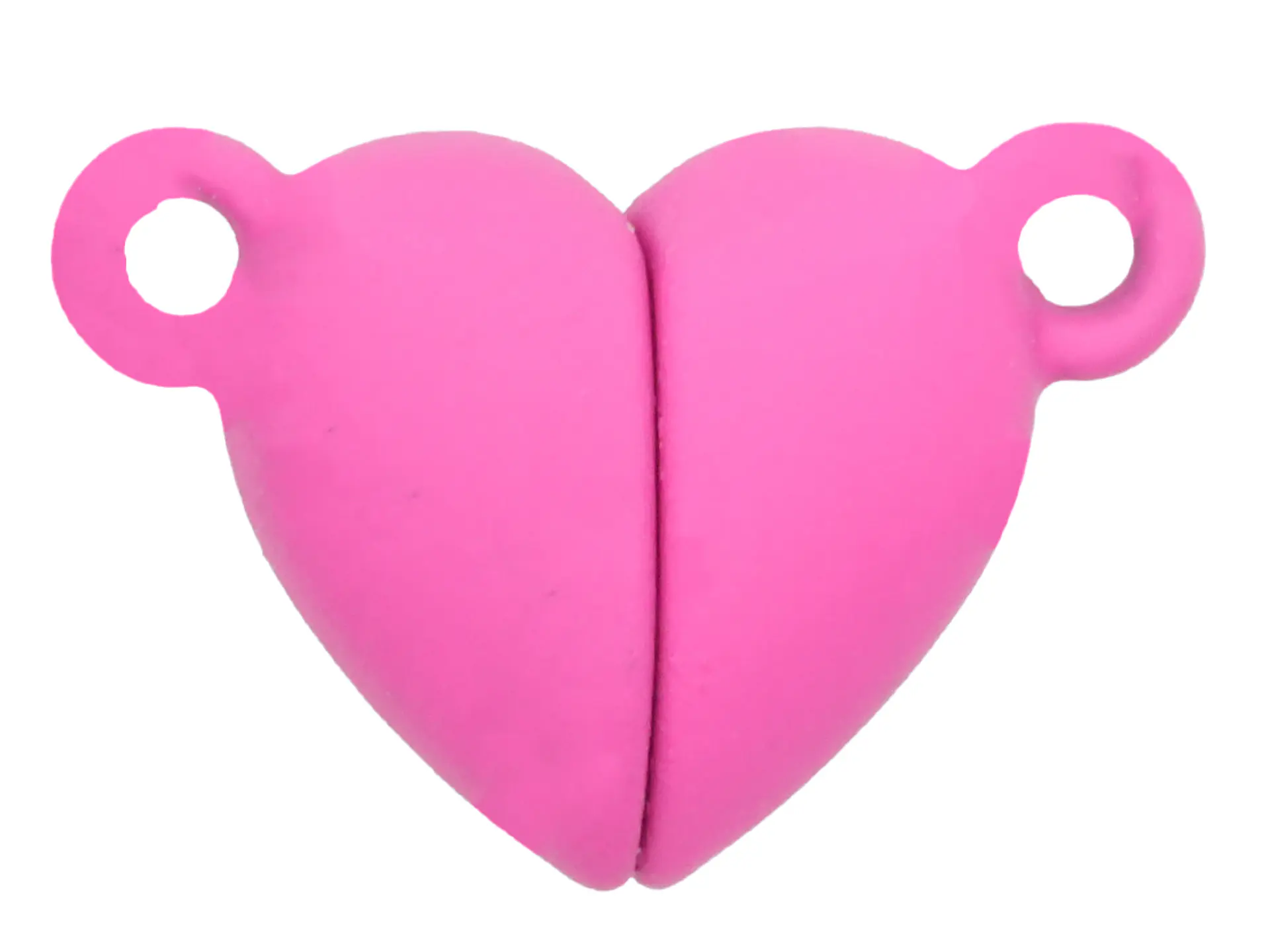 RODIO BROCHE IMAN CORAZON FUCSIA 16MM 1