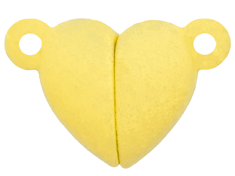 RODIO BROCHE IMAN CORAZON AMARILLO 16MM