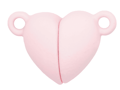 RODIO BROCHE IMAN CORAZON ROSADO 16MM