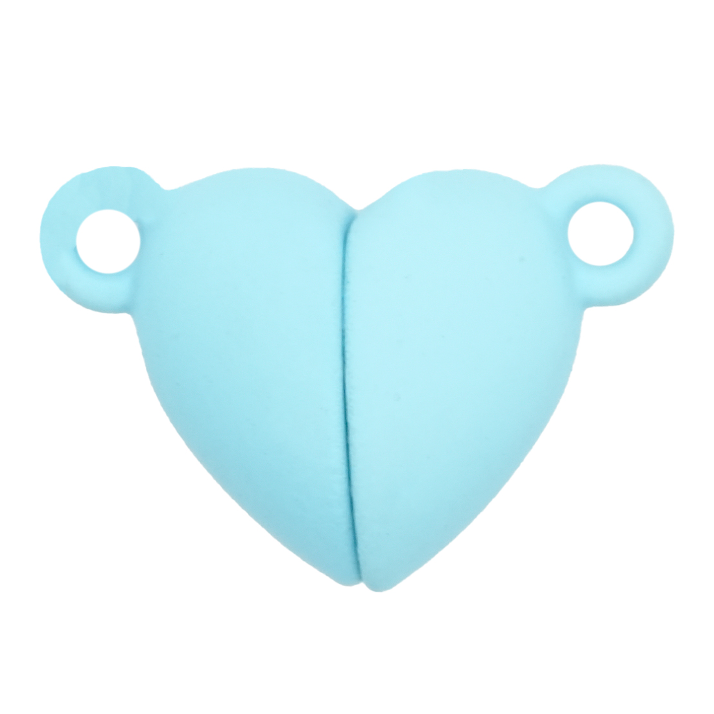 RODIO BROCHE IMAN CORAZON AZUL CIELO 16MM  1