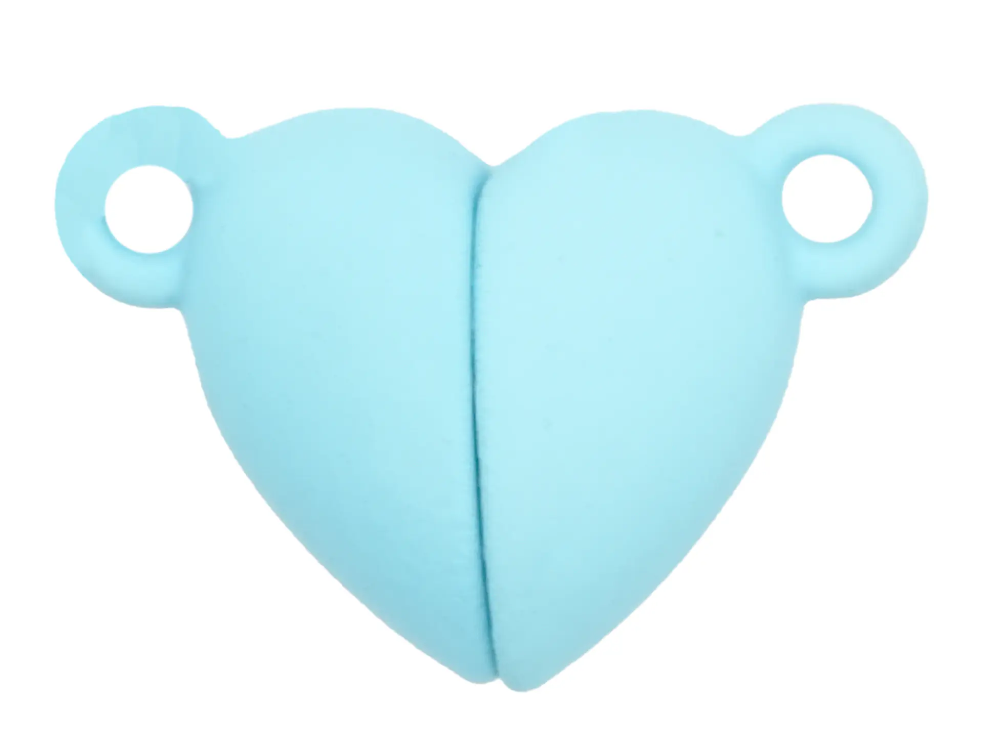 RODIO BROCHE IMAN CORAZON AZUL CIELO 16MM  1