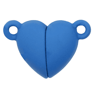 RODIO BROCHE IMAN CORAZON AZUL REY 16MM 