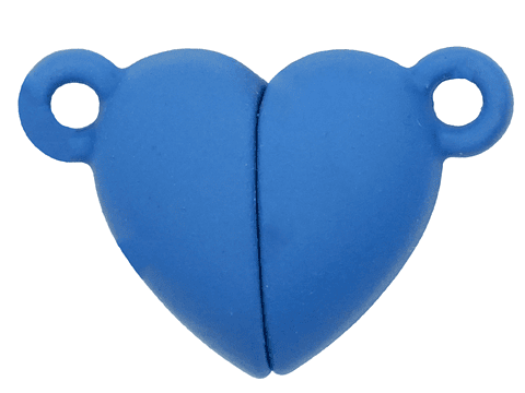 RODIO BROCHE IMAN CORAZON AZUL REY 16MM 