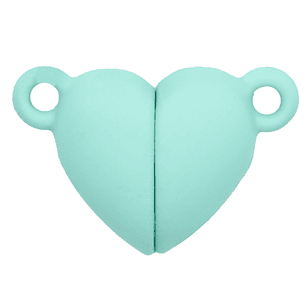 RODIO BROCHE IMAN CORAZON VERDE MENTA 16MM