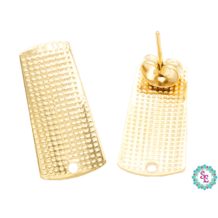 ACERO DORADO TOPO 13 RECTANGULO 21*10MM