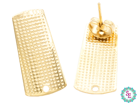 ACERO DORADO TOPO 13 RECTANGULO 21*10MM