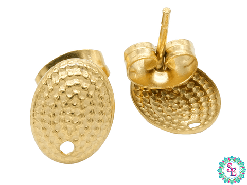  ACERO DORADO TOPO 71 OVALO PQ GRABADO 9*7MM 