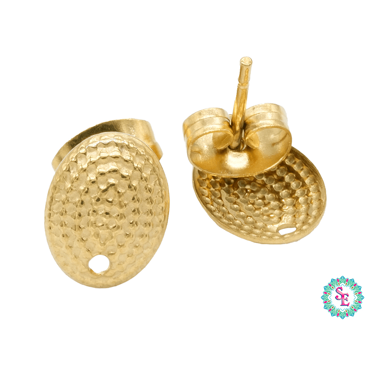  ACERO DORADO TOPO 71 OVALO PQ GRABADO 9*7MM  1