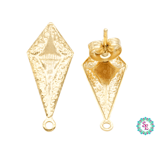  ACERO DORADO TOPO 69 ROMBO PUNTAS 21*9MM 