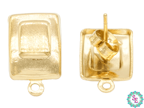  ACERO DORADO TOPO 44 CUADRO RELIEVE 16*10MM 