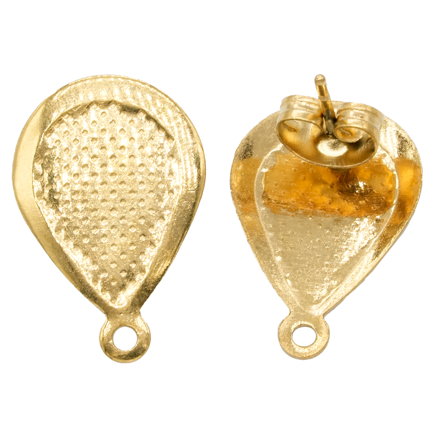  ACERO DORADO TOPO 49 18*12MM LAGRIMA RELIEVE  1