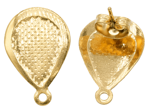  ACERO DORADO TOPO 49 18*12MM LAGRIMA RELIEVE 