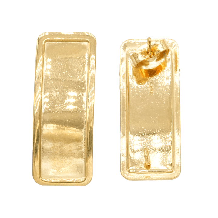 ACERO DORADO TOPO 123 RECTANGULO BORDE 26*10MM  1