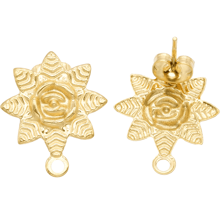 ACERO DORADO TOPO 131  FLOR  16MM  1