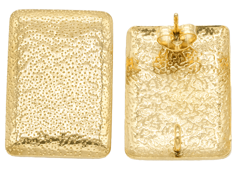 ACERO DORADO TOPO 127  RECTANGULO  25*17MM
