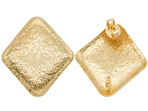 ACERO DORADO TOPO 128  ROMBO  25*22MM 