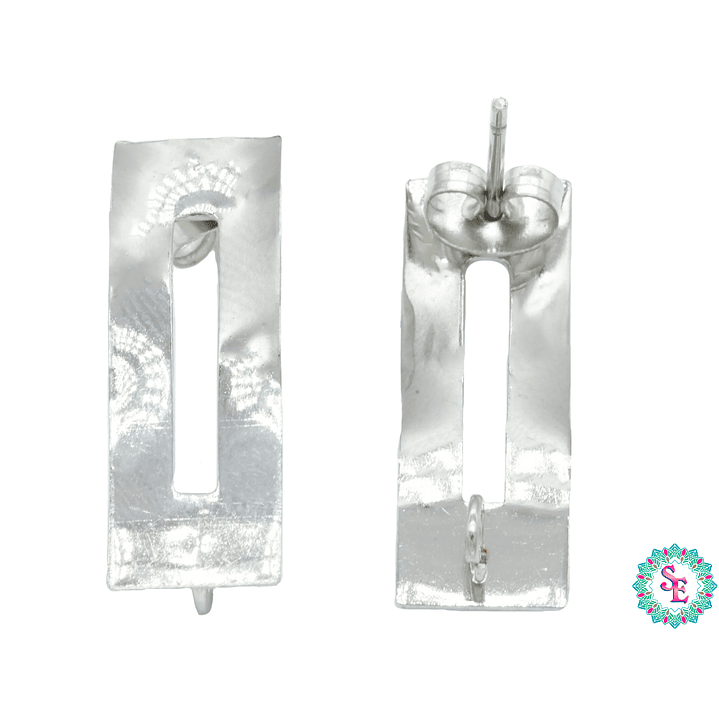 ACERO PLATEADO TOPO 33  RECTANGULO CURVO 8*24MM  1