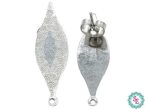 ACERO PLATEADO TOPO 41 HOJA LARGA GRABADA  27*9MM 