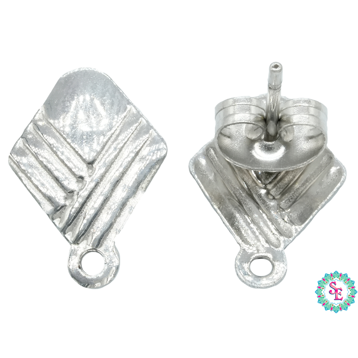 ACERO PLATEADO TOPO 42 ROMBO PQ 19*9MM  1