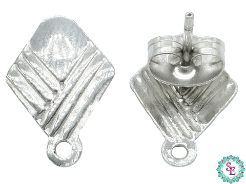 ACERO PLATEADO TOPO 42 ROMBO PQ 19*9MM 