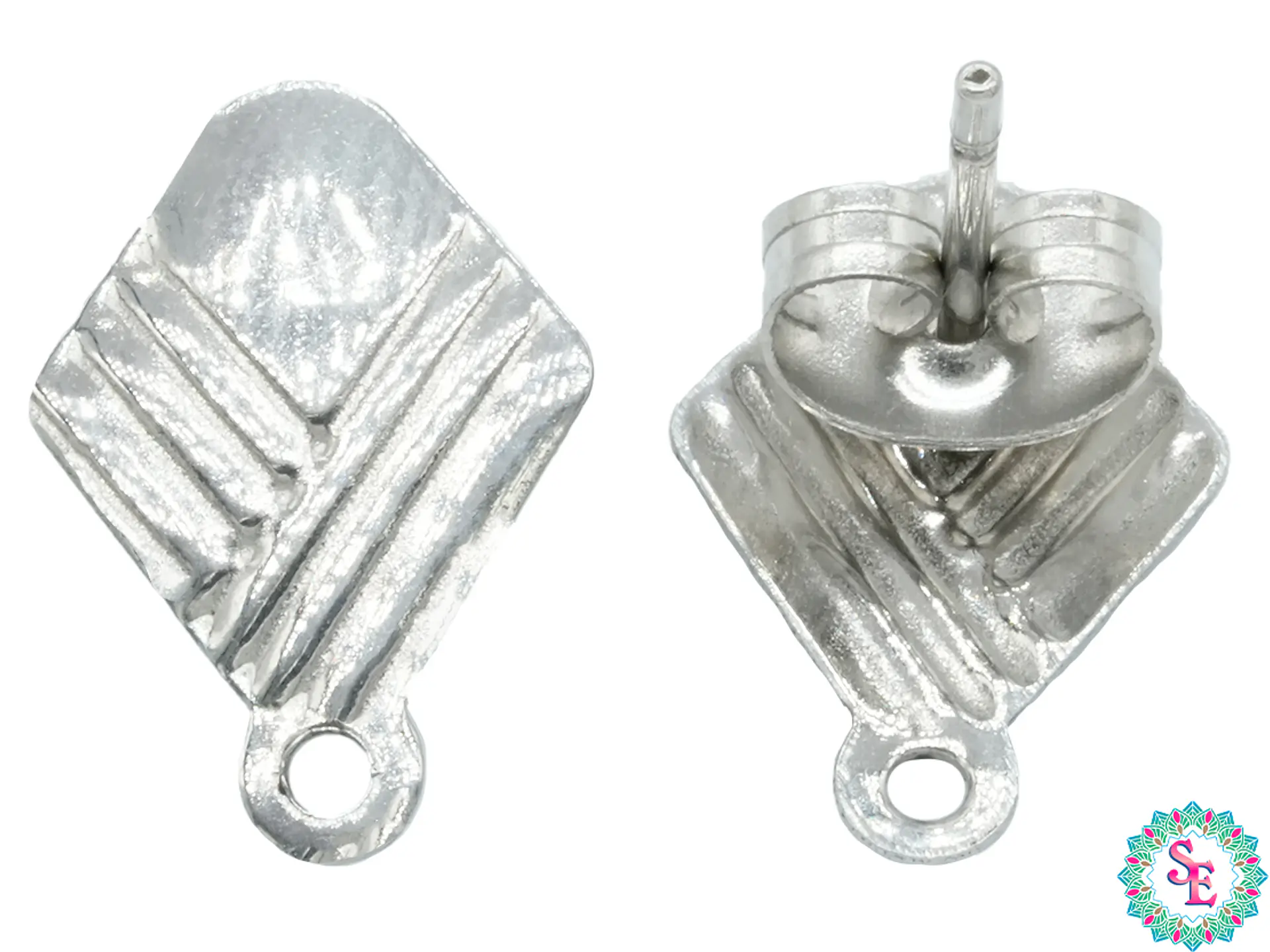 ACERO PLATEADO TOPO 42 ROMBO PQ 19*9MM  1
