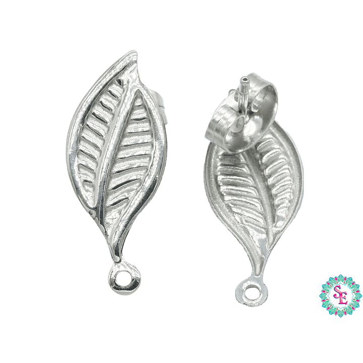 ACERO PLATEADO TOPO 36  HOJA VENAS 19*8MM  1