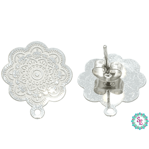 ACERO PLATEADO TOPO 8 FILIGRANA 15MM 