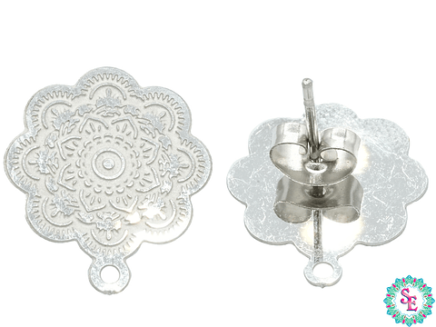 ACERO PLATEADO TOPO 8 FILIGRANA 15MM 