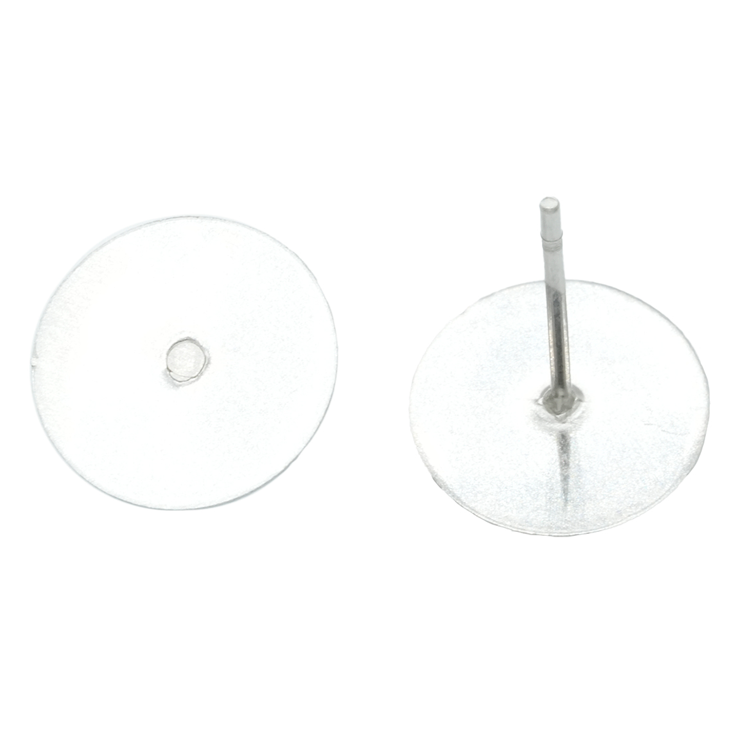 ACERO PLATEADO TOPO PLANO 44 PARA PEGAR 10MM 1