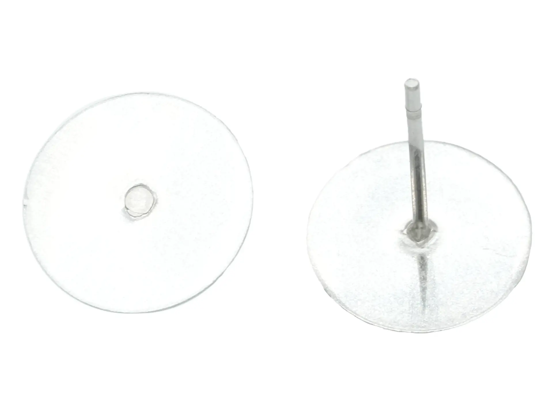 ACERO PLATEADO TOPO PLANO 44 PARA PEGAR 10MM 1