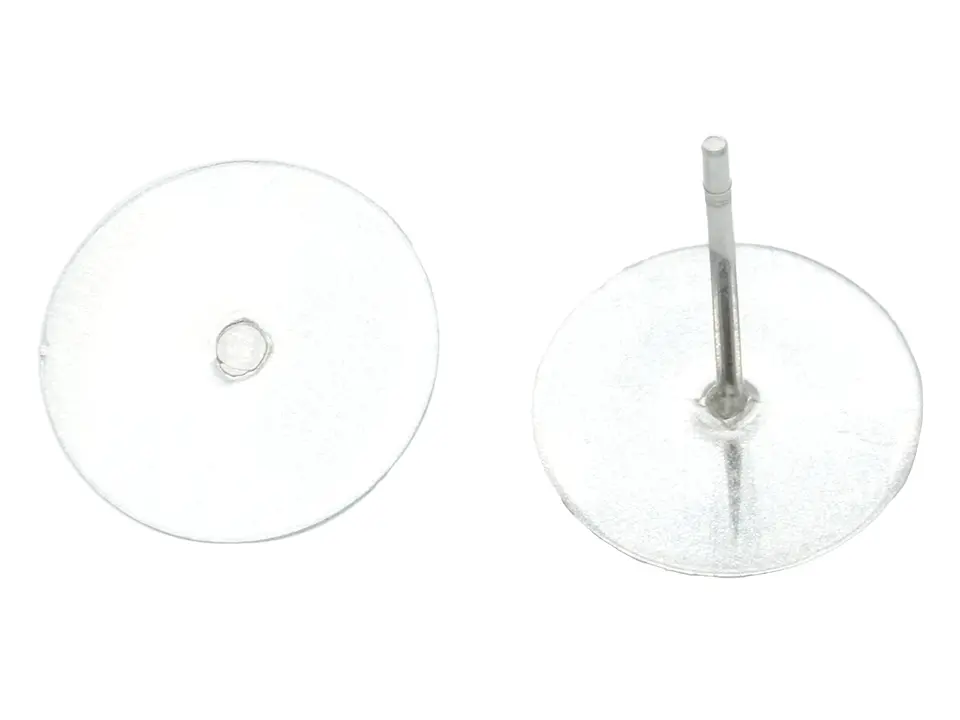 ACERO PLATEADO TOPO PLANO 44 PARA PEGAR 10MM 1