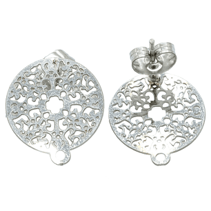 ACERO PLATEADO TOPO 10 FILIGRANA 14MM  