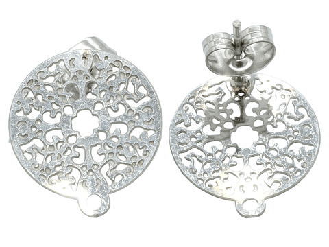 ACERO PLATEADO TOPO 10 FILIGRANA 14MM  