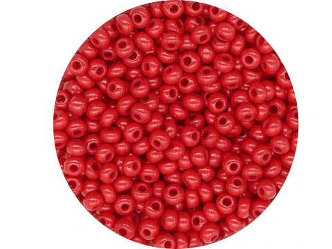 CHAQUIRA CHECA 10/0 (2MM) ROJO OSCURO  X 20 GRAMOS (2020 UND APROX)
