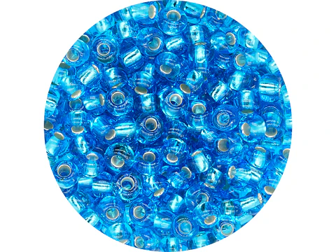 CZECH BEADS 8/0 BRILLIANT LIGHT BLUE X 20 GRAMS