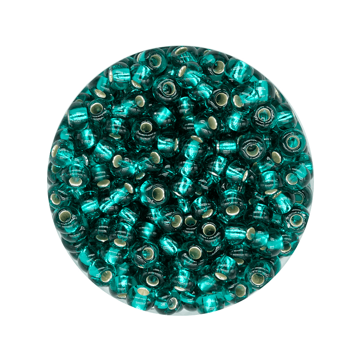 CZECH BEADS 8/0 (3MM) BRILLIANT GREEN ZIRCON X 20 GRAMS (792 UND APPROX) 1