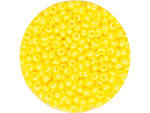 CHAQUIRA CHECA 10/0 AMARILLO PERLADO X 20 GRAMOS 