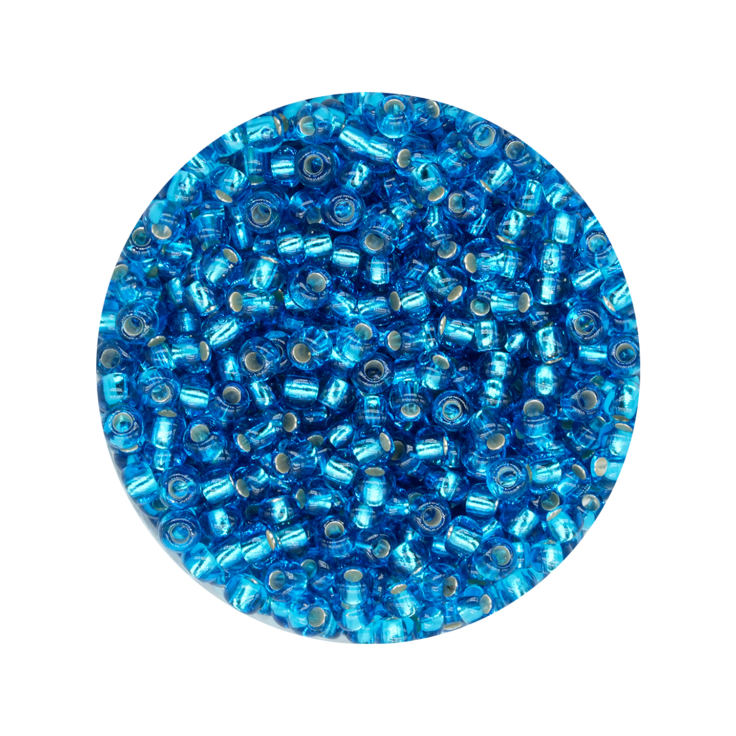 CZECH BEADS 10/0 (2MM) LIGHT BLUE BRILLIANT PACKAGE X 20 GRAMS (2020 UND APPROX) 1